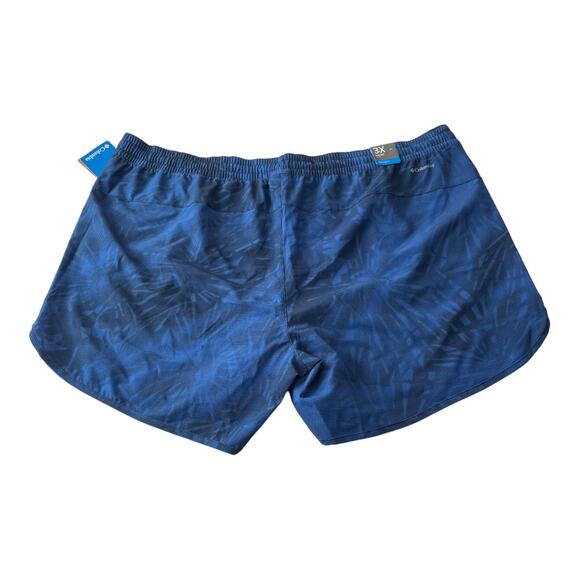 Columbia Womens Size 3X Bogata Bay Stretch Shorts Omni Shade 50 UPF Fishing Blue - Picture 2 of 10